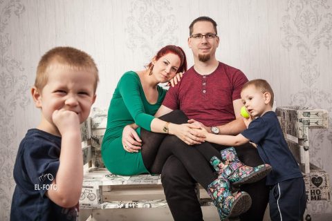 műtermi családi fotók családi kép